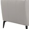 Armen Living Hope Contemporary Chair in Genuine Dove Gray Leather with Black Metal Legs LCHP1GR - alternate 5
